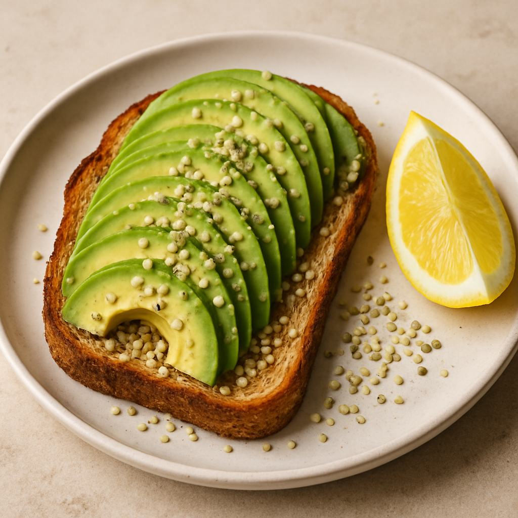 Avocado and Hemp Seed Toast