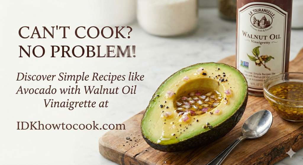 Avocado With Walnut Oil Vinaigrette