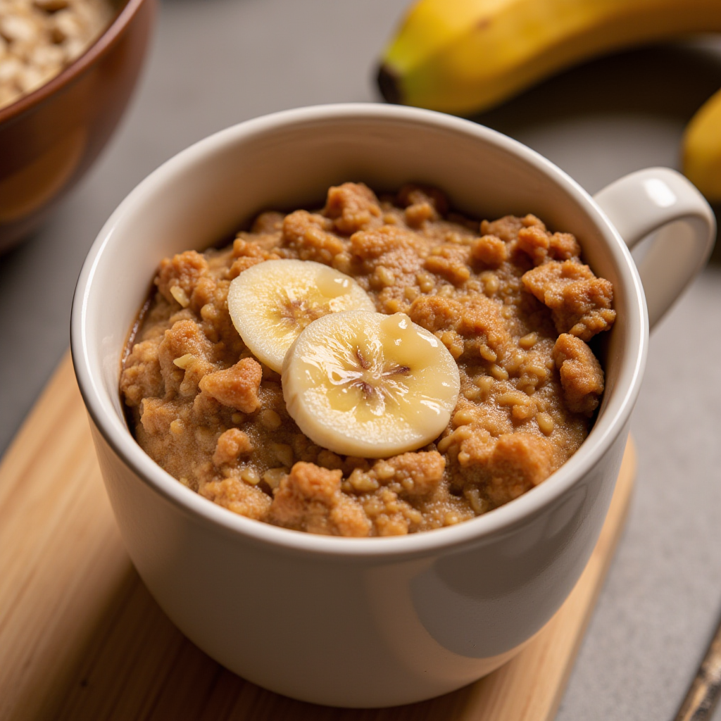 Banana Oat Mug Cake No Oven