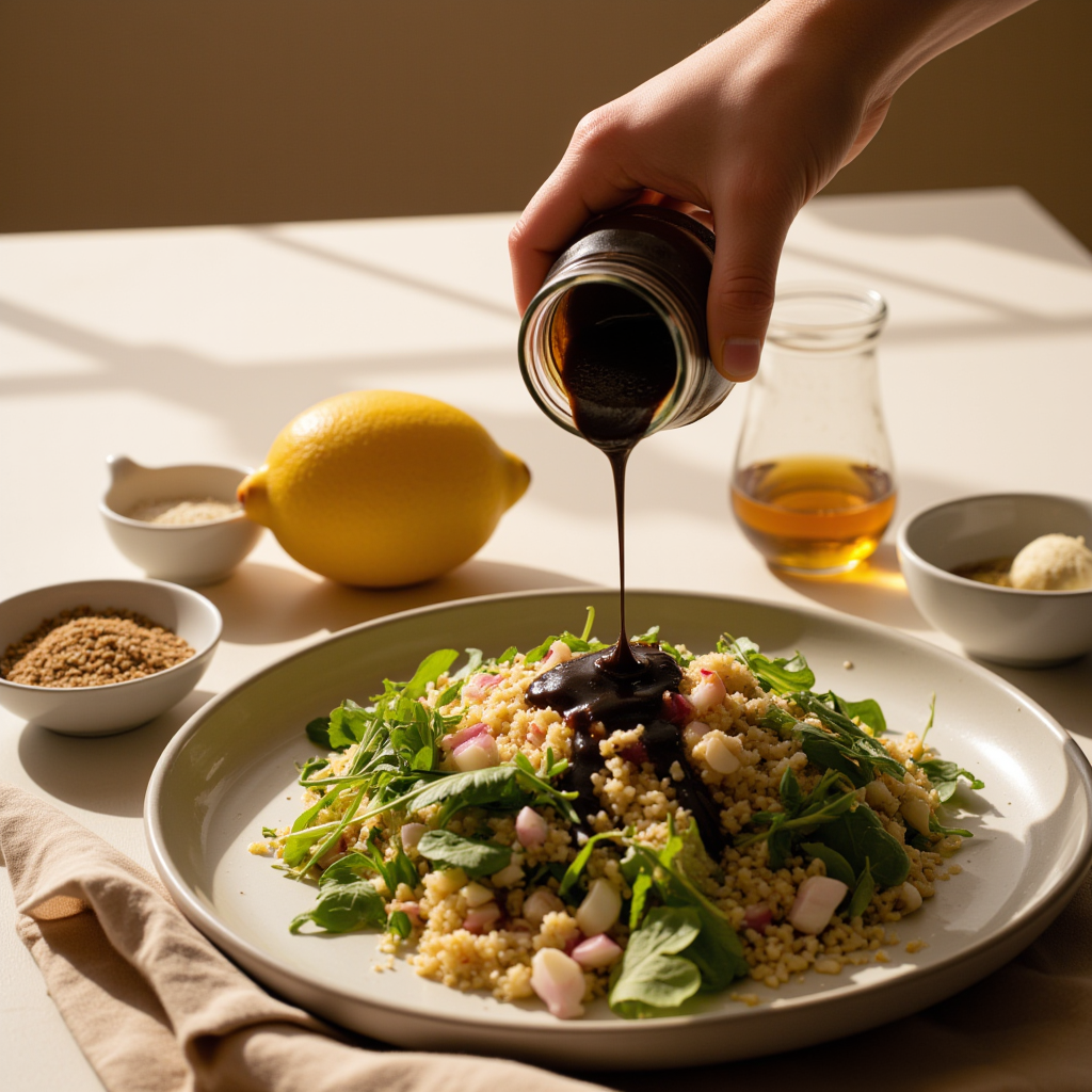 Black Tahini & Lemon Dressing