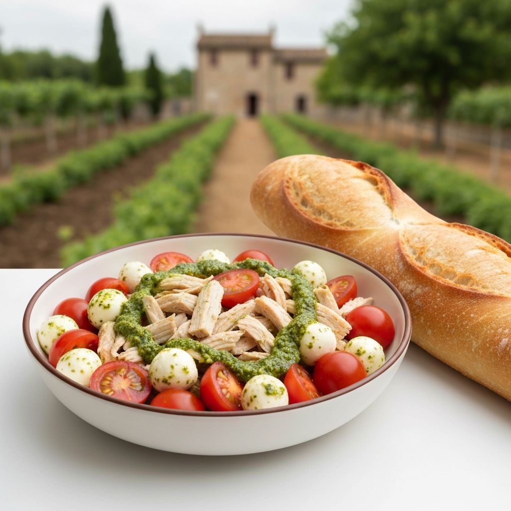 Chicken & Pesto Caprese Bowl