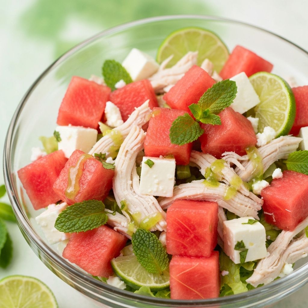 Chicken & Watermelon Feta Salad