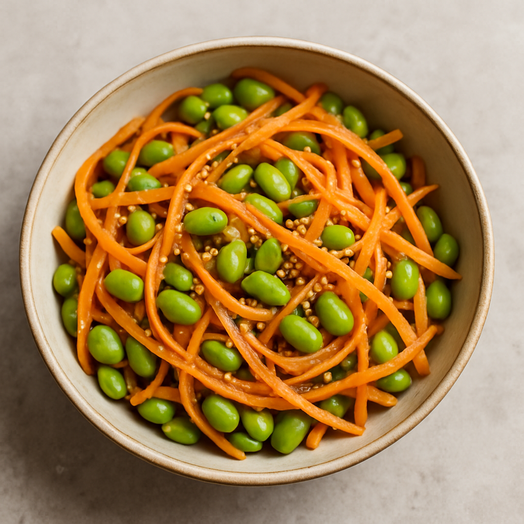 Thawed Edamame and Carrot Salad
