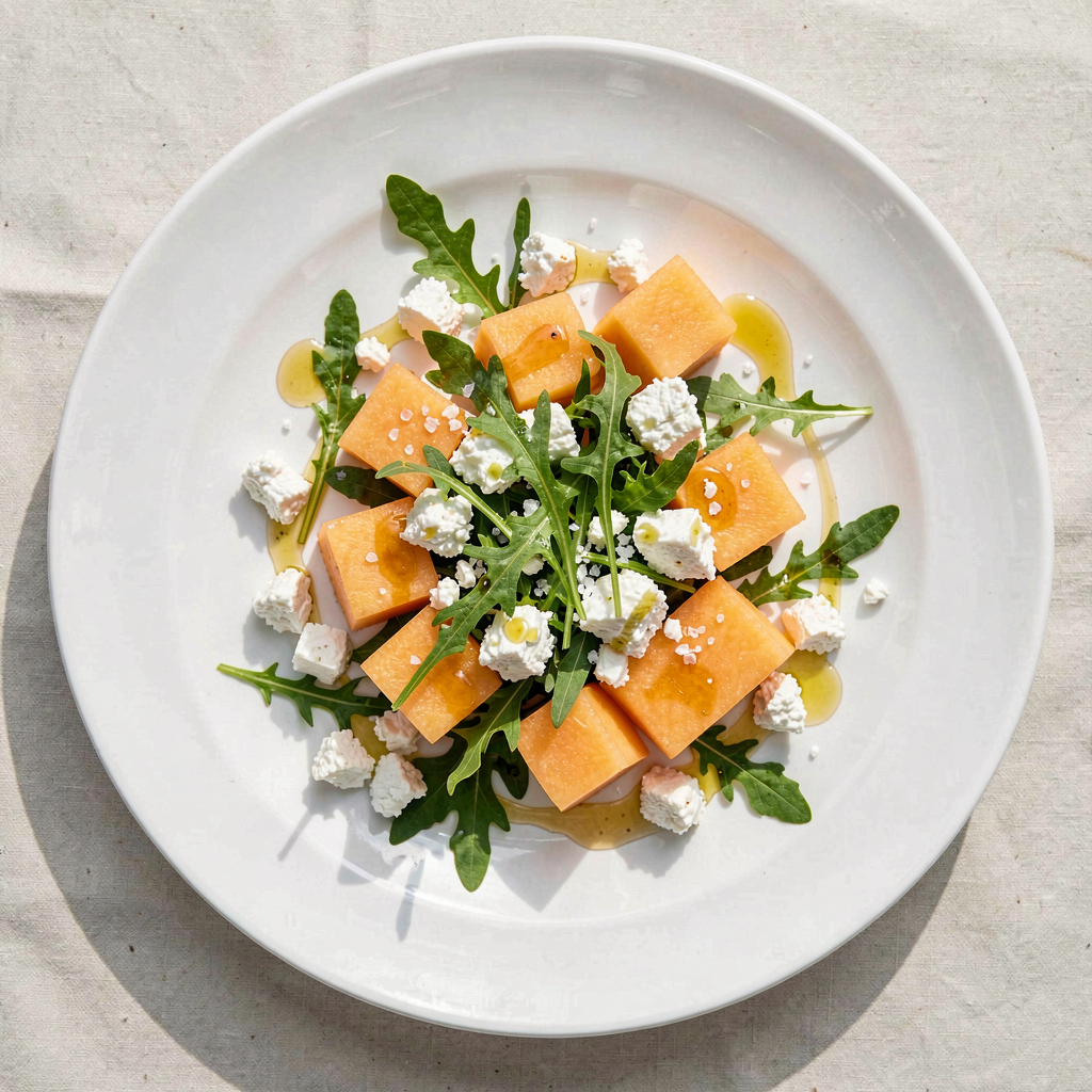 Feta and Melon Breakfast Platter