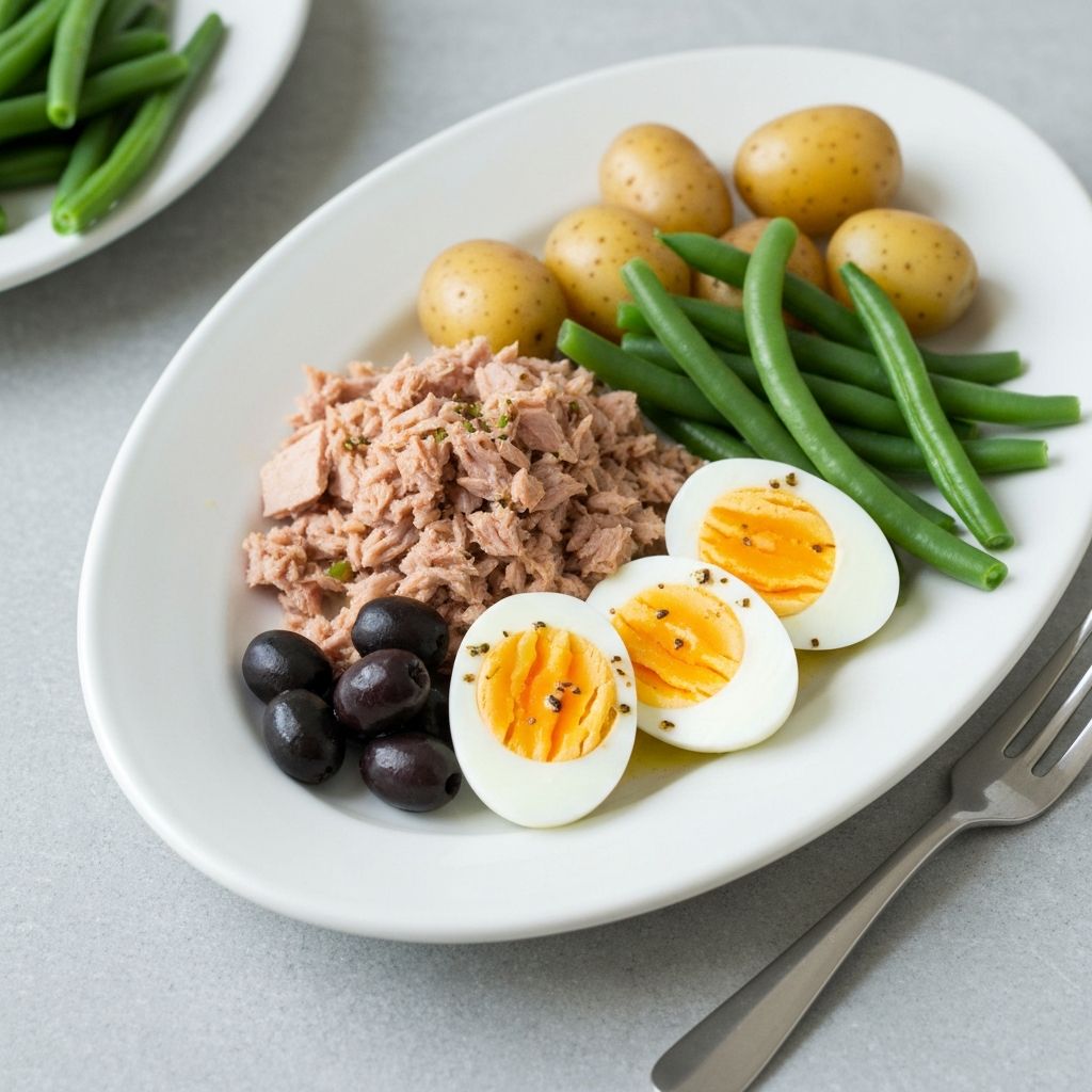 French Nicoise-Style Protein Plate
