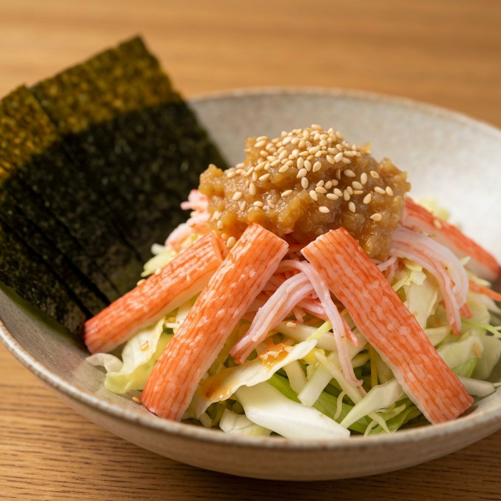 Japanese Miso-Ginger Crab Salad
