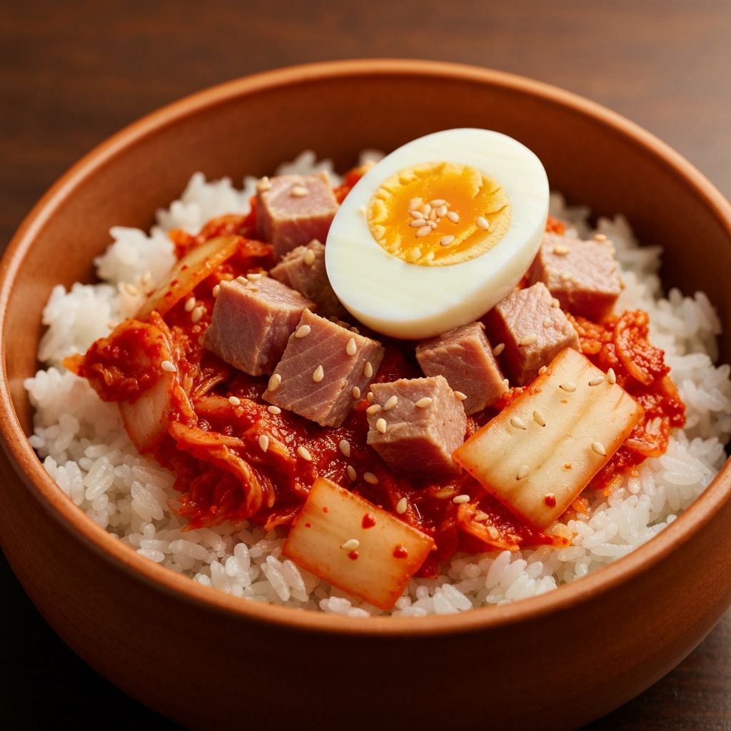 Korean Kimchi & Tuna Rice Bowl
