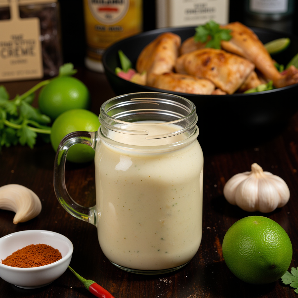 Fire-Roasted Lime Crema Dressing