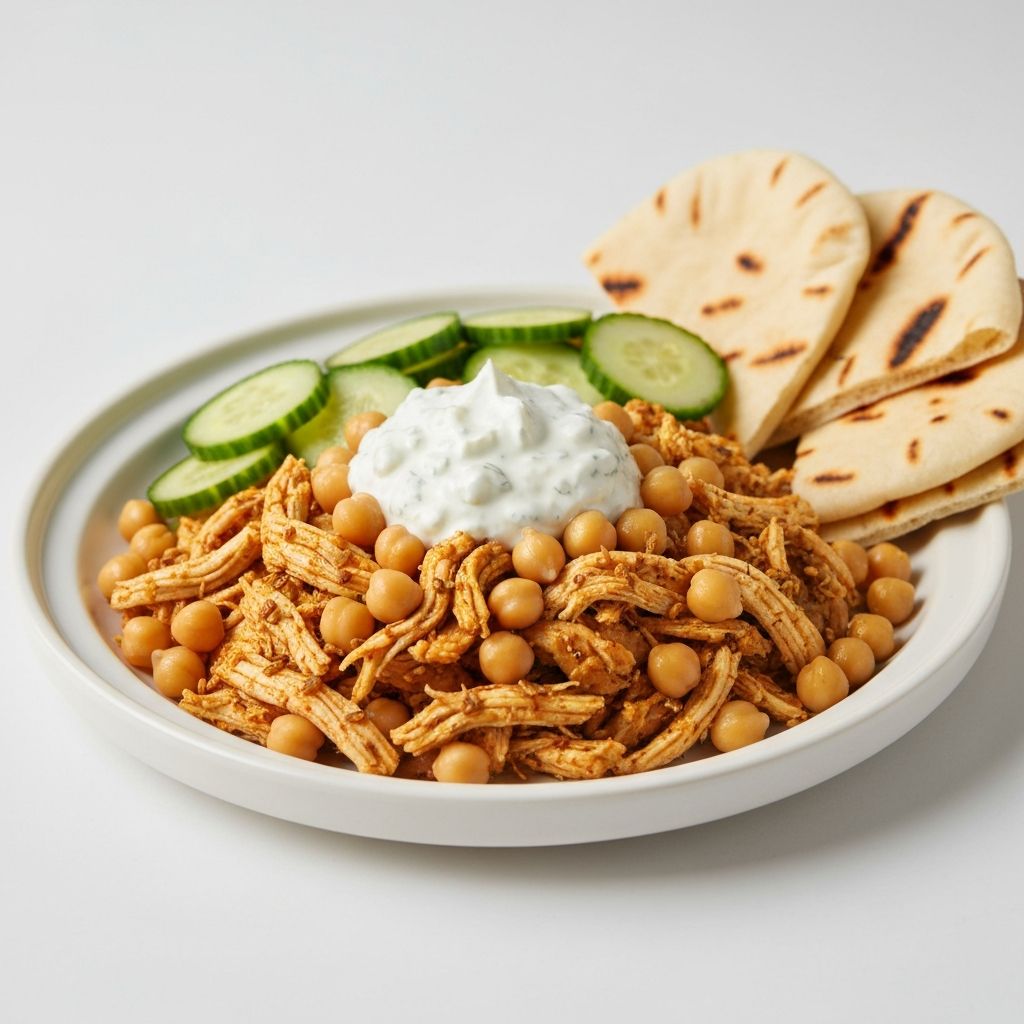 Middle Eastern Chicken & Chickpea Plate