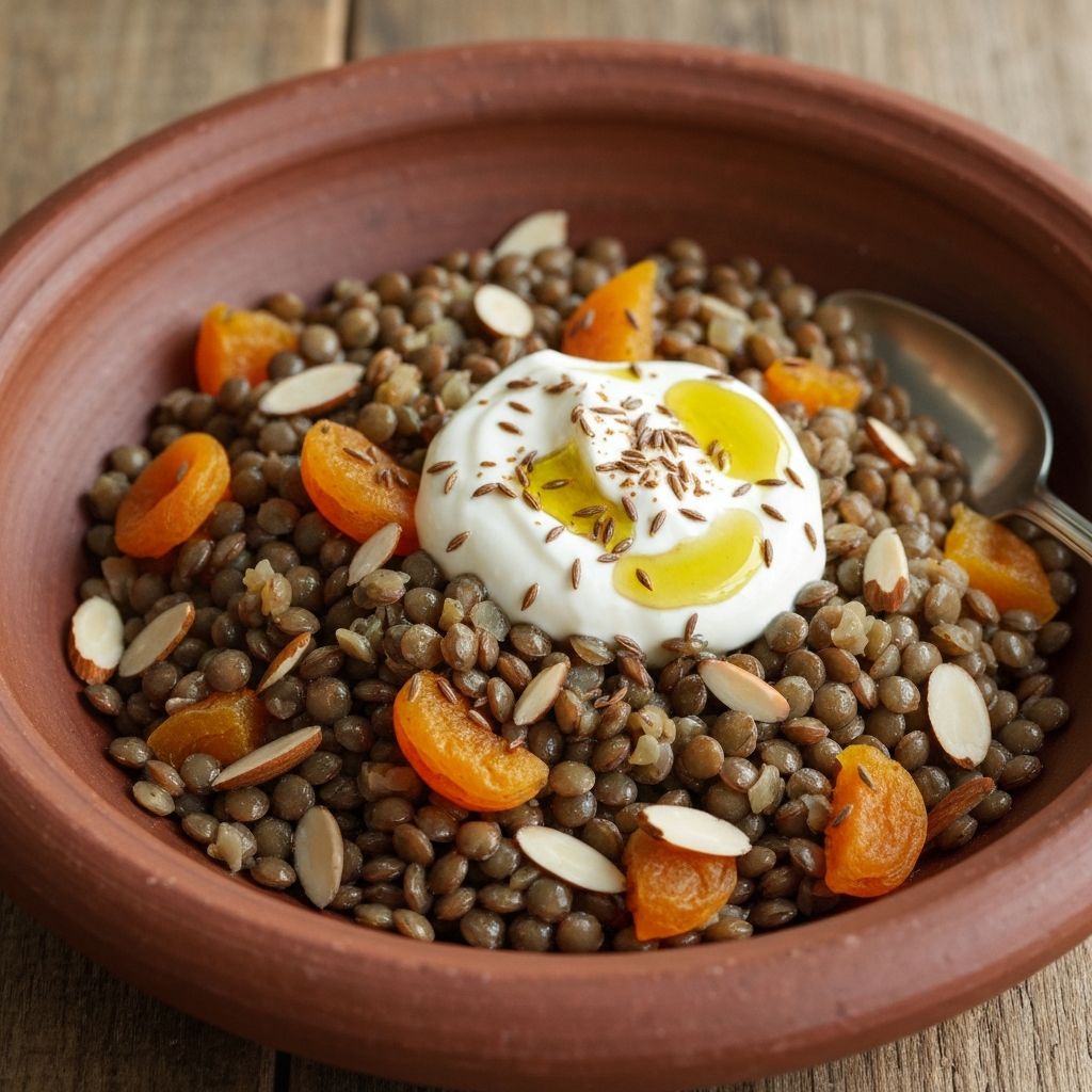 North African Lentil & Apricot Salad