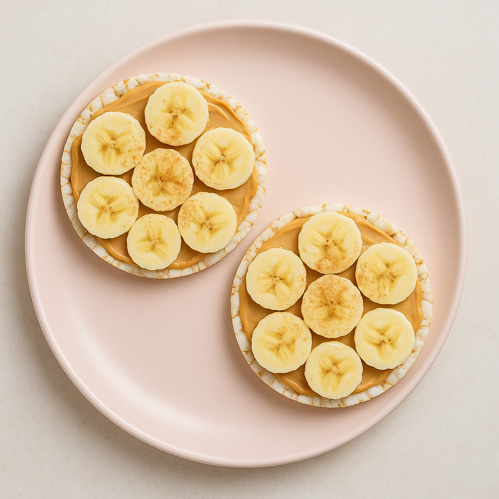 Peanut Butter Banana Rice Cakes