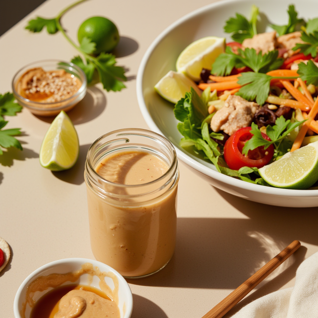 Peanut-Lime Herb Vinaigrette