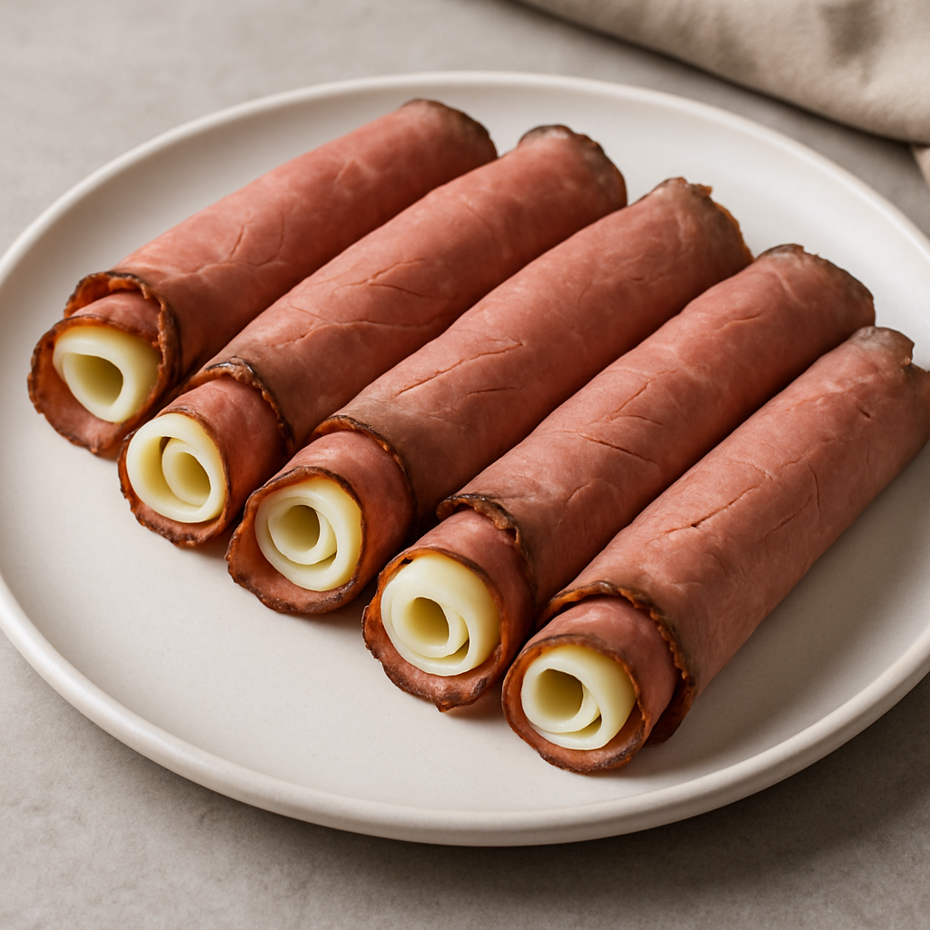 Deli Roast Beef and Provolone Roll-Ups