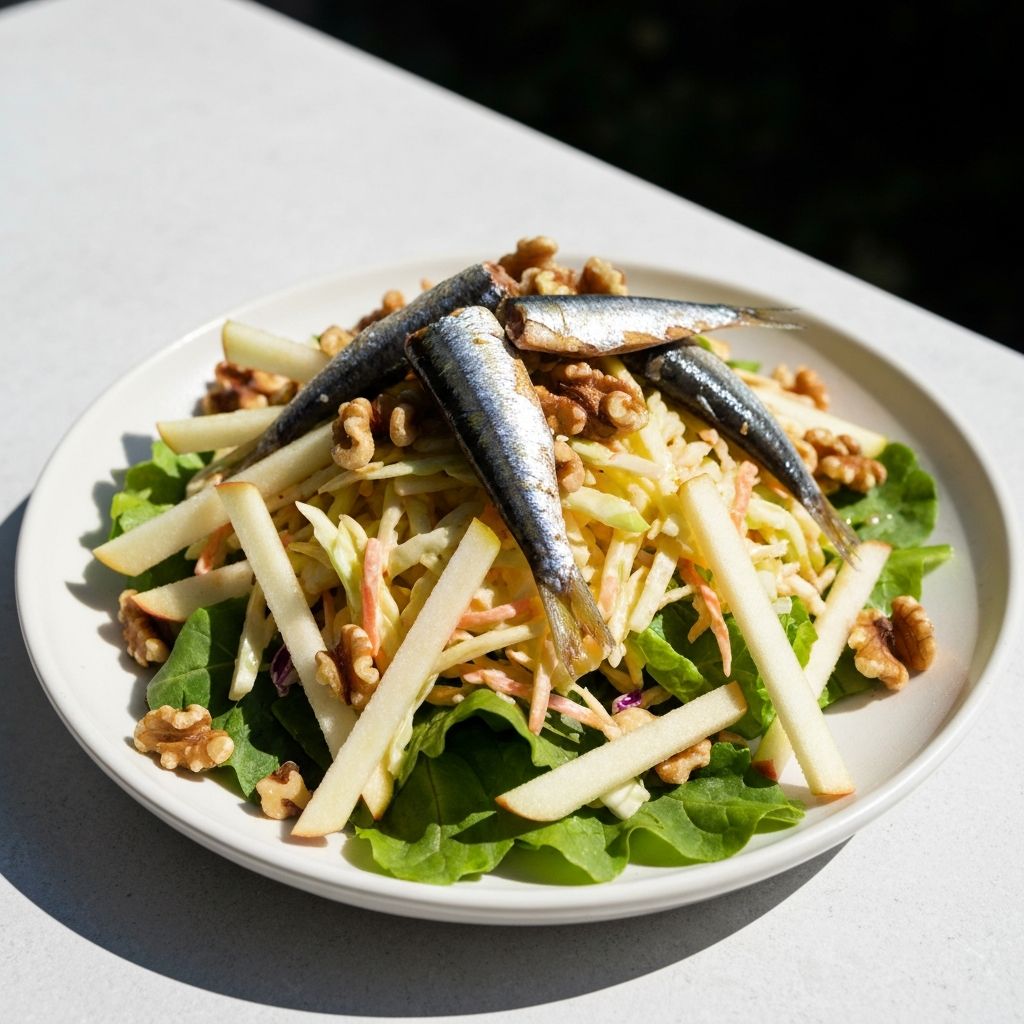 Sardine & Apple Slaw Crunch