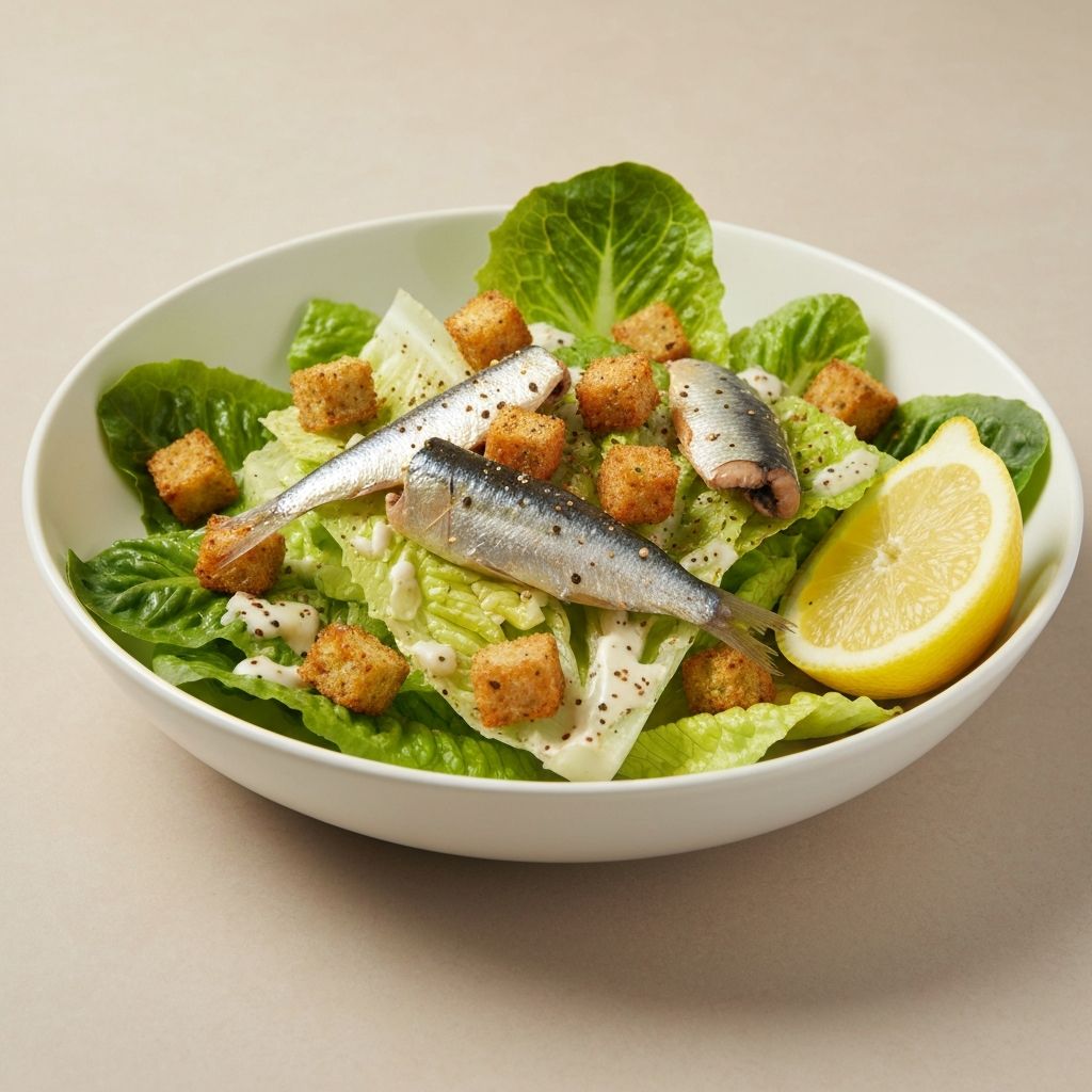 Sardine Caesar Salad 'Hack'