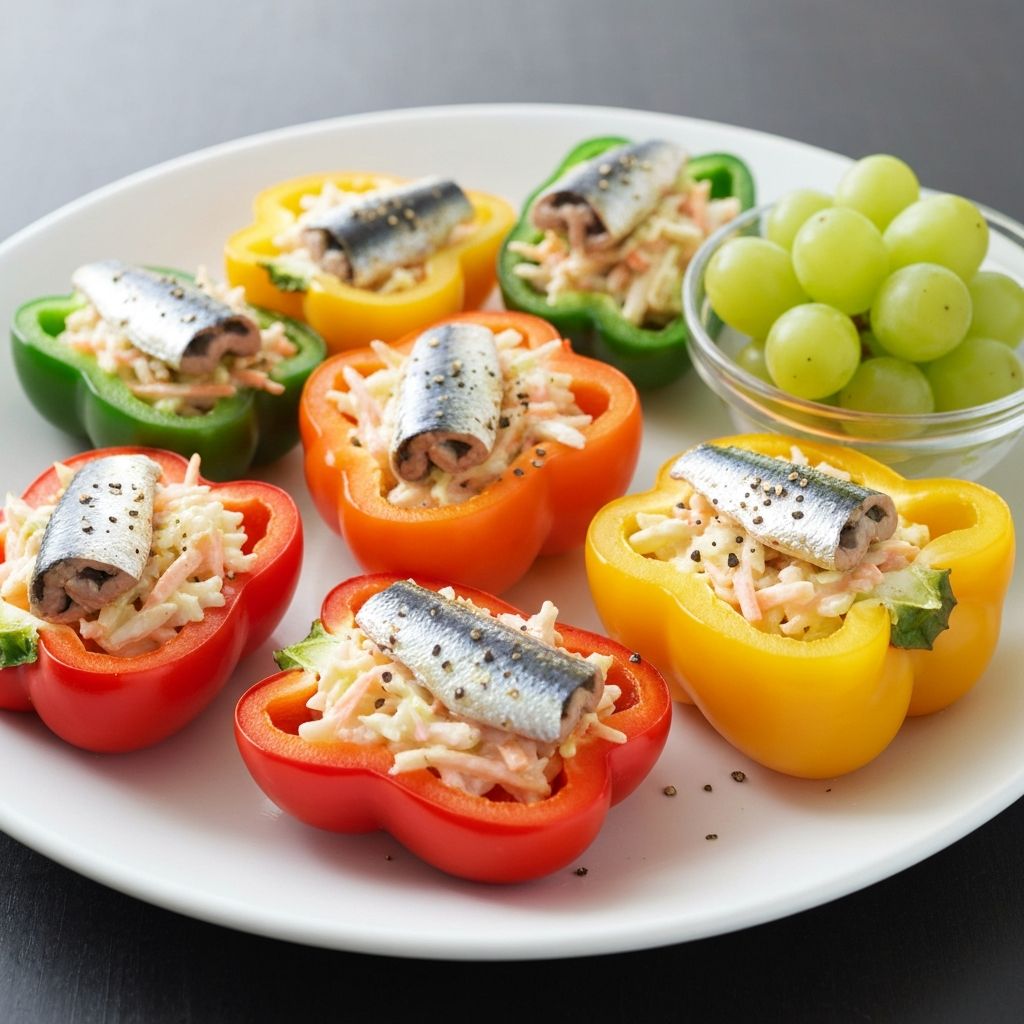 Sardine Stuffed Bell Pepper