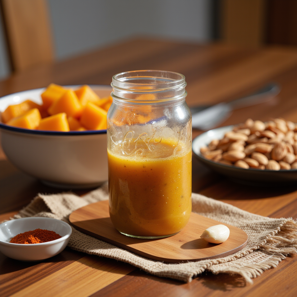 Smoked Almond Honey Vinaigrette