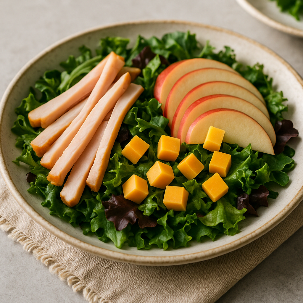 Smoked Turkey, Apple, and Cheddar Salad
