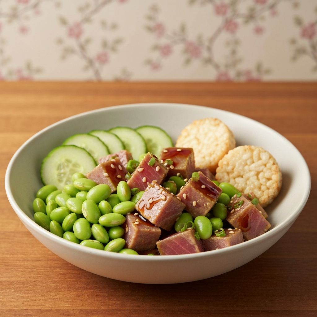 Soy-Ginger Tuna & Edamame
