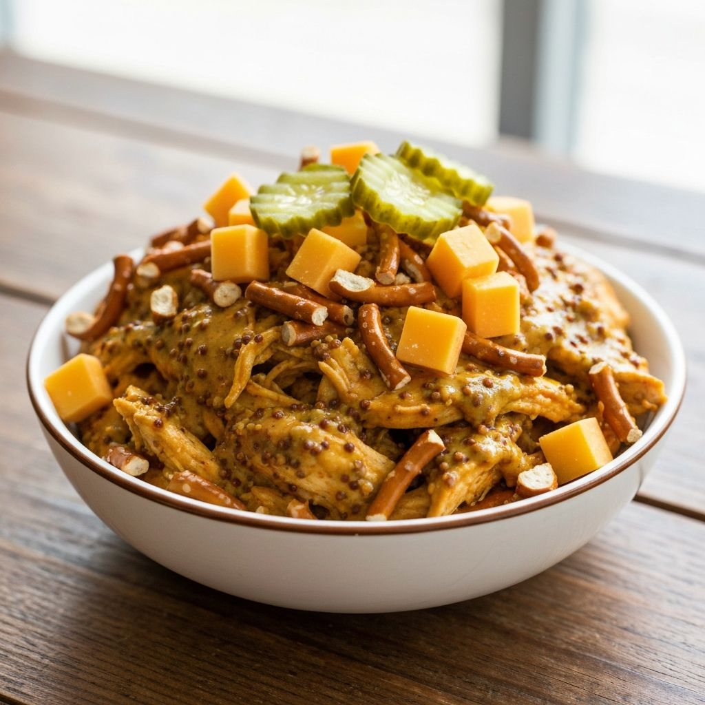 Spicy Mustard & Pretzel Chicken Bowl