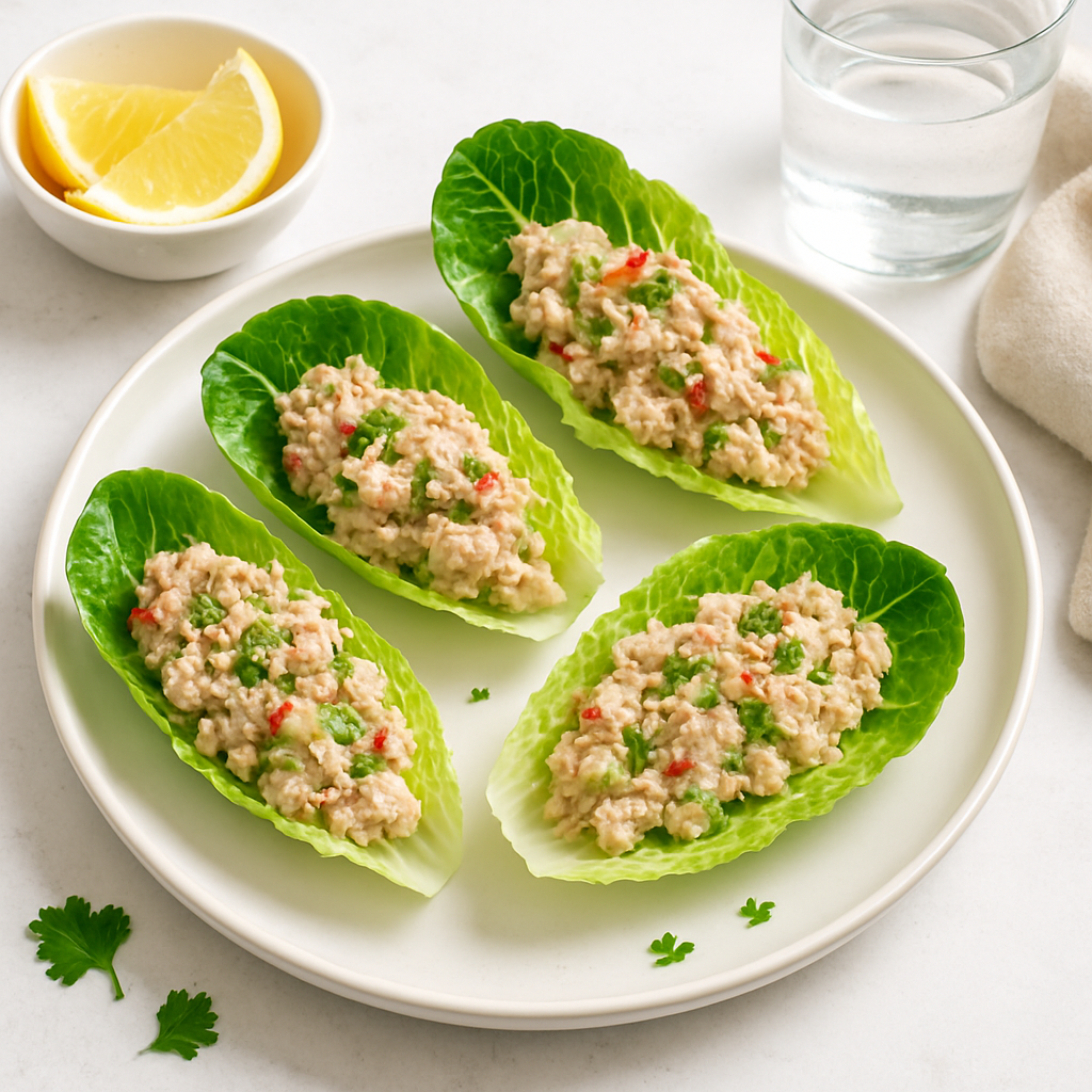 Tuna Salad Lettuce Wraps