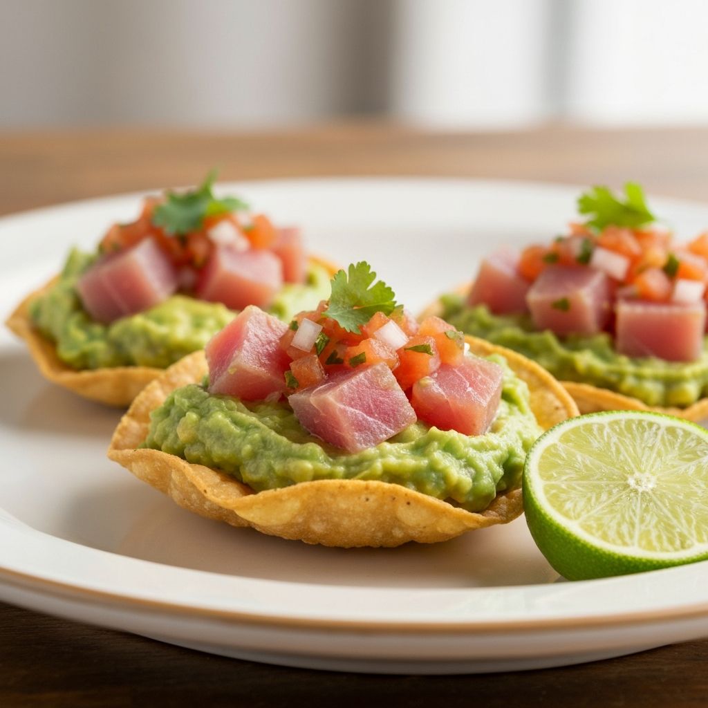 Tuna Tostada with Avocado